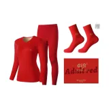 Red Thermal Set+Socks[Women's]