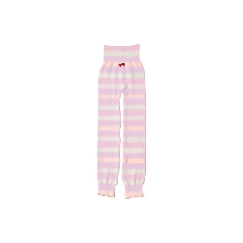 Yalu Thermal Pants Women's Pink White Stripes-10