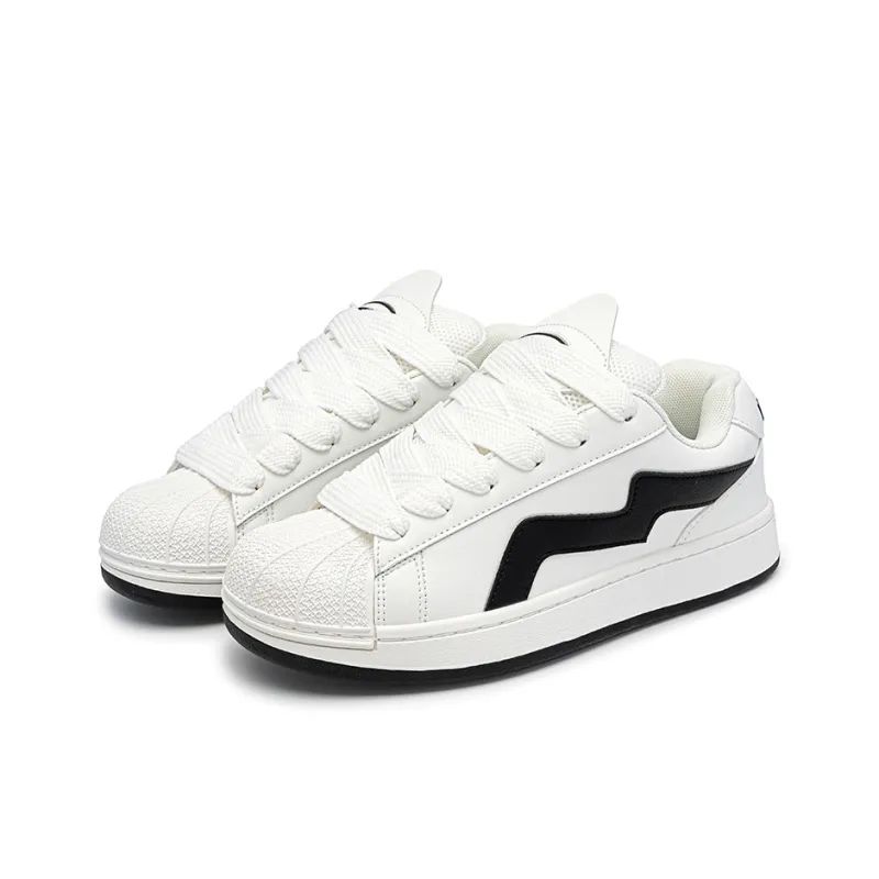BEIER Couple Versatile Shell Head Low-Top Skateboard Shoes Unisex-38