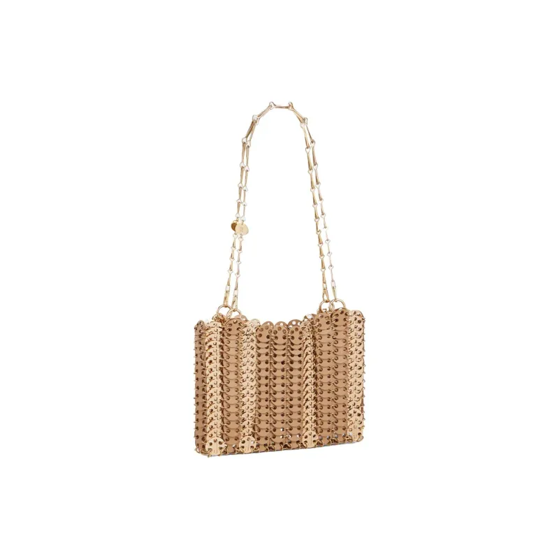 Paco Rabanne Metal Brass Shoulder Bag Women's Gold-1