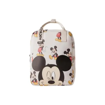 ZARA Disney Collaboration Polyurethane Backpack Kids' Light Beige Yellow