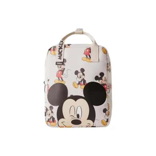 ZARA Disney Collaboration Polyurethane Backpack Kids' Light Beige Yellow