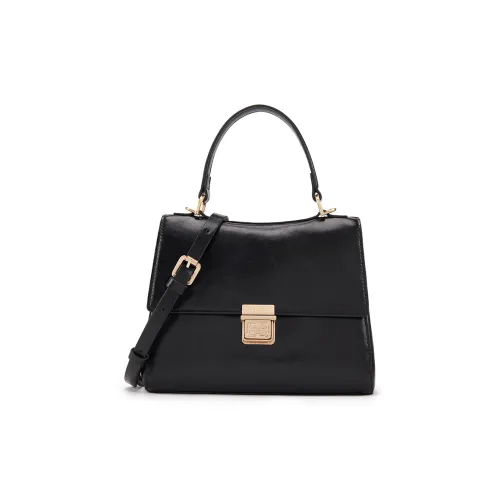 ELLE Oil Wax Cow Leather One Shoulder Crossbody Portable Flap Envelope Bag Women's Multicolor
