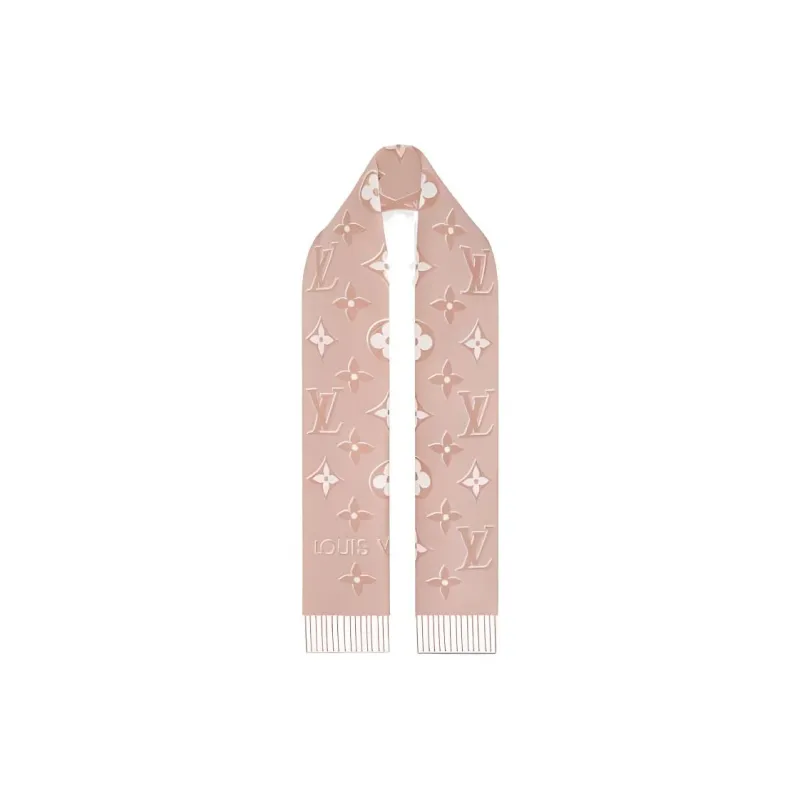 LOUIS VUITTON Knit Scarves Women's Pink-1