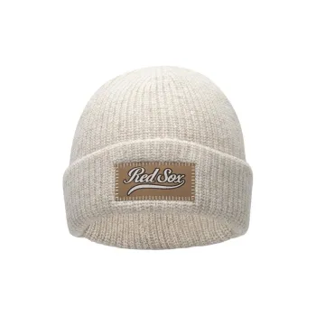 MLB Knitted Fabric, Sheep Wool, Polyamide, Acrylic, Viscose, Polyester Beanies Unisex Gray/White