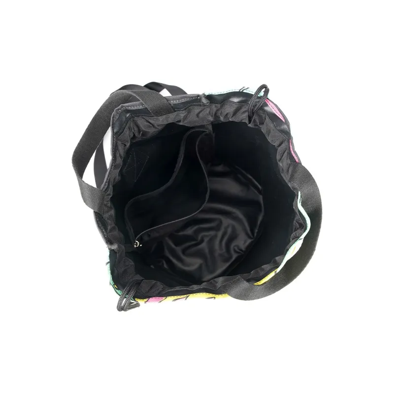 Dubaolu Fabric Backpack Large Size Unisex Black-3