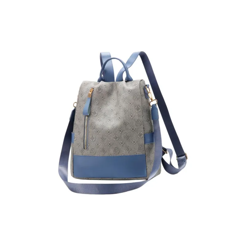 SUN ERATH&U PVC Backpack Regular Women's Blue Brown-0