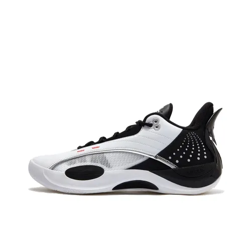 361° Cushioning Anti Slip And Wear Resistant Low Top Basketball Shoes Men's White Black