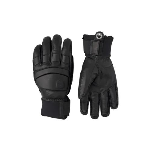 HESTRA Cow Leather Neoprene Gloves Unisex Black