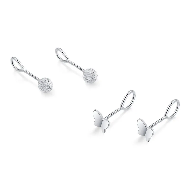 D.K.X 999 Fine Silver Stud Earrings Women's-8