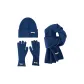 Blue[Hats & Caps+Gloves+Scarf]3-Piece Set