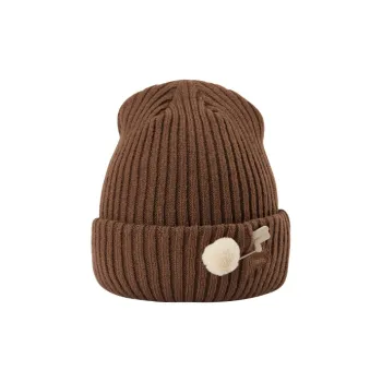 FILA FUSION Acrylic Beanies Unisex Nai Xiong Brown