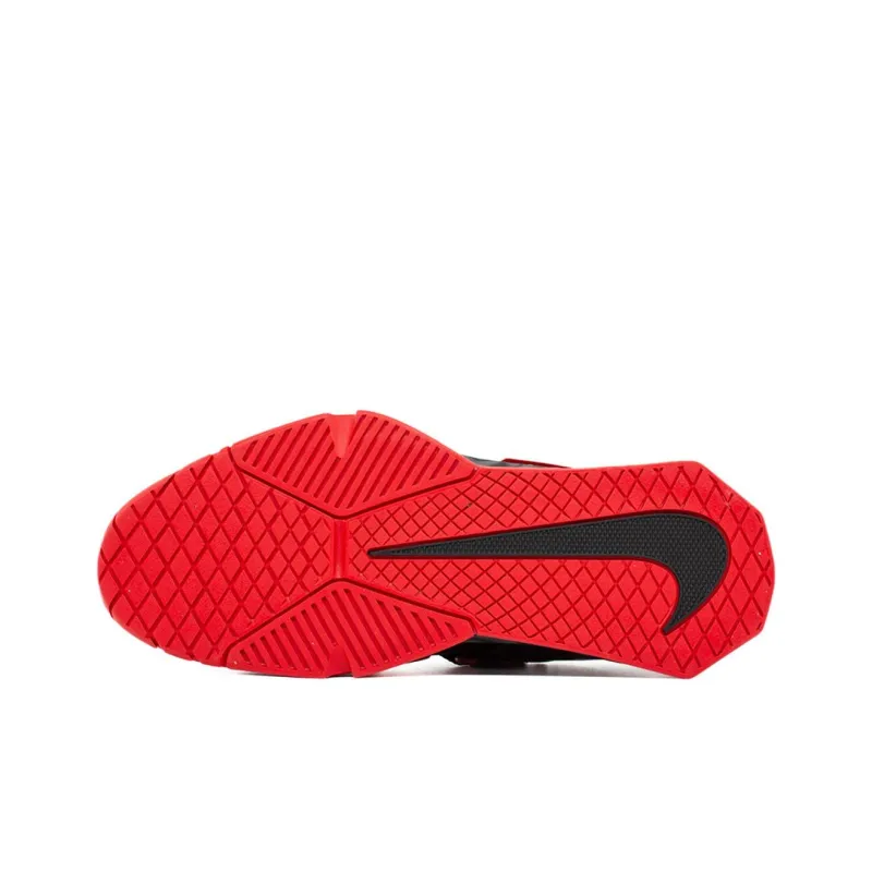 Nike Savaleos Slip Resistant Low Top Training Shoes Unisex Black Red-4