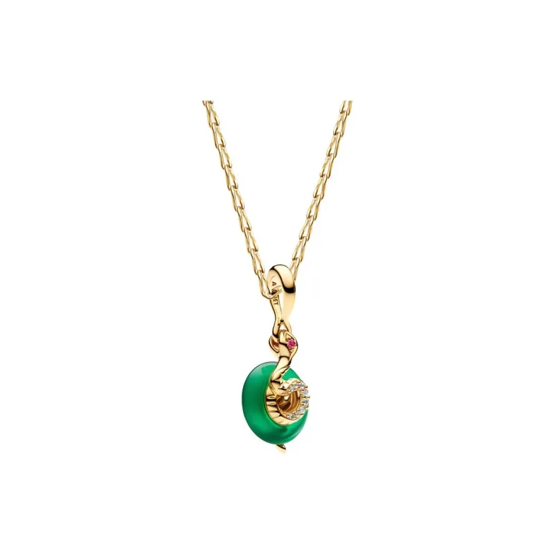 Pandora Gold Plated Necklaces Women's Gold-0