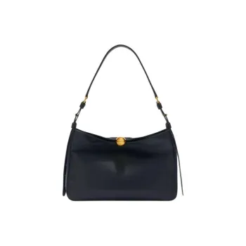 Furla Luxurious Calfskin Shoulder Bag Women's Black