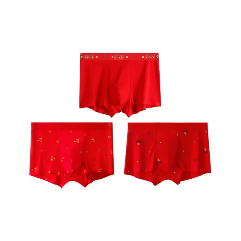 Qiao Ni Tong Underpants Men's 3 Pack-4