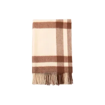 Red Bean 30% Cashmere 70% Wool Knit Scarves Women's