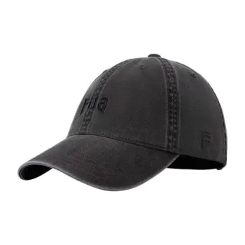 FILA FUSION Cotton Baseball Caps Unisex Carbon Gray