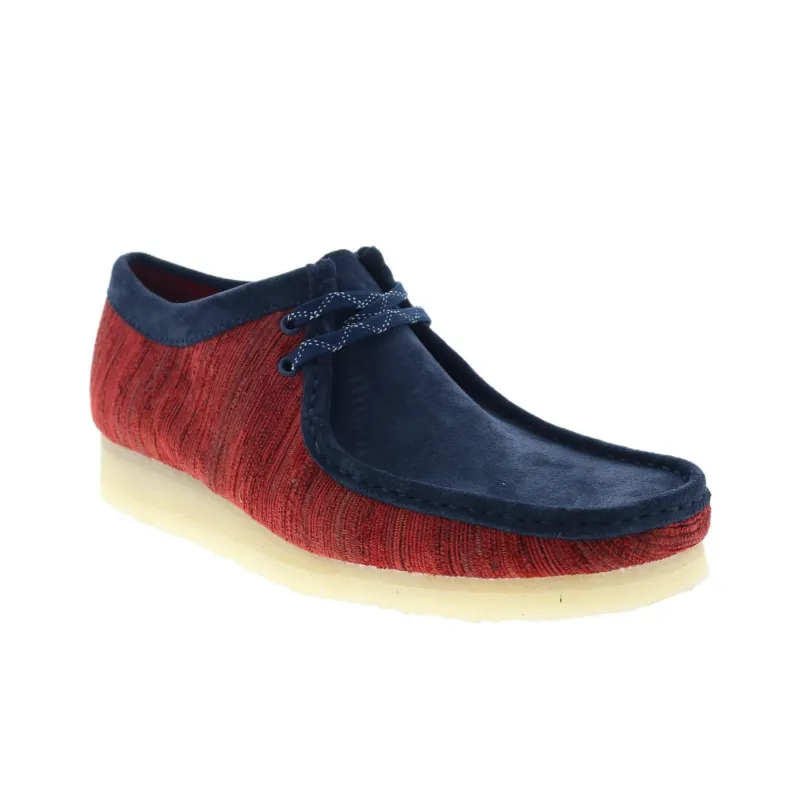 Clarks Originals Wallabee Boot Red Fabric-2