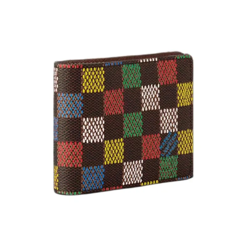 LOUIS VUITTON Coated Canvas Wallet Unisex Multicolor-1