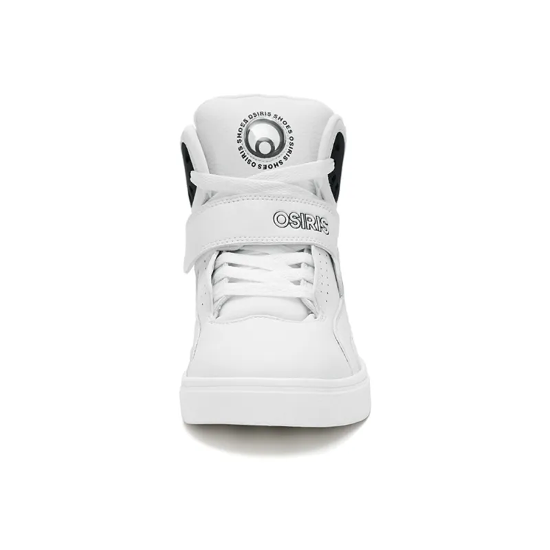 OSIRIS Coverage Slip Resistant Cushioning Wear Resistant Support High Top Skateboard Shoes Unisex White-3