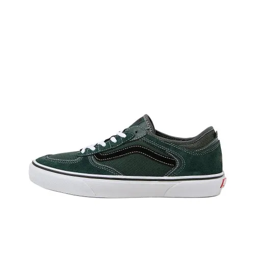 Vans Rowley Anti Slip Wear Resistant Low Top Skateboard Shoes Unisex Green