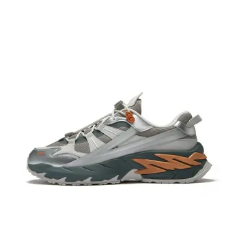 FILA FUSION COMET Xingji Shoes Anti Slip Wear Resistant Low Top Casual Shoes Men's Gray