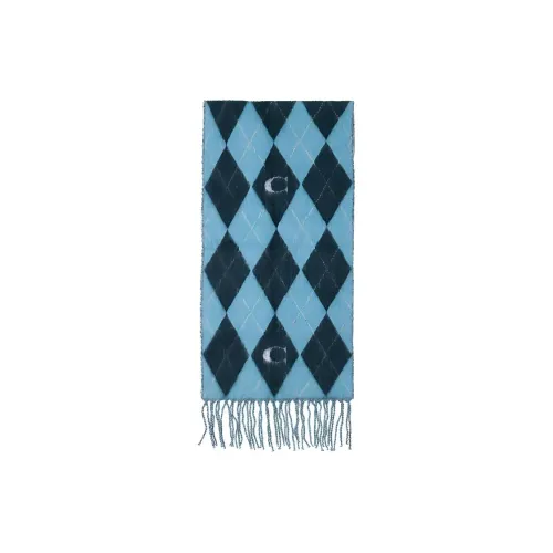 COACH Knit Scarves Women's Blue
