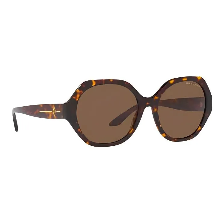Ralph Lauren Acetate Irregular Shape Sunglasses Unisex Tortoiseshell-2