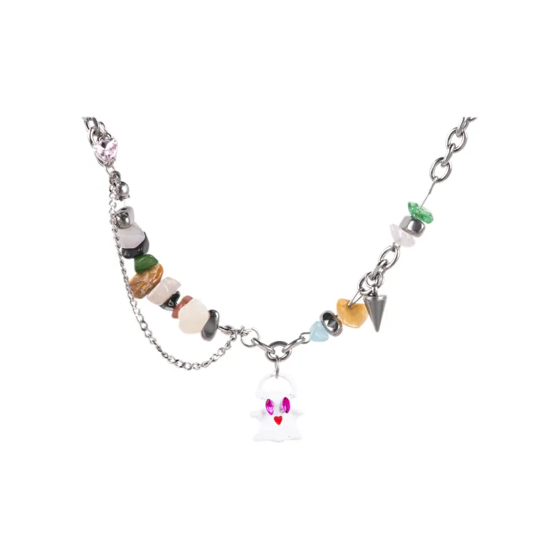 BLESSED BULLET Alloy Necklaces Unisex Multicolor-0