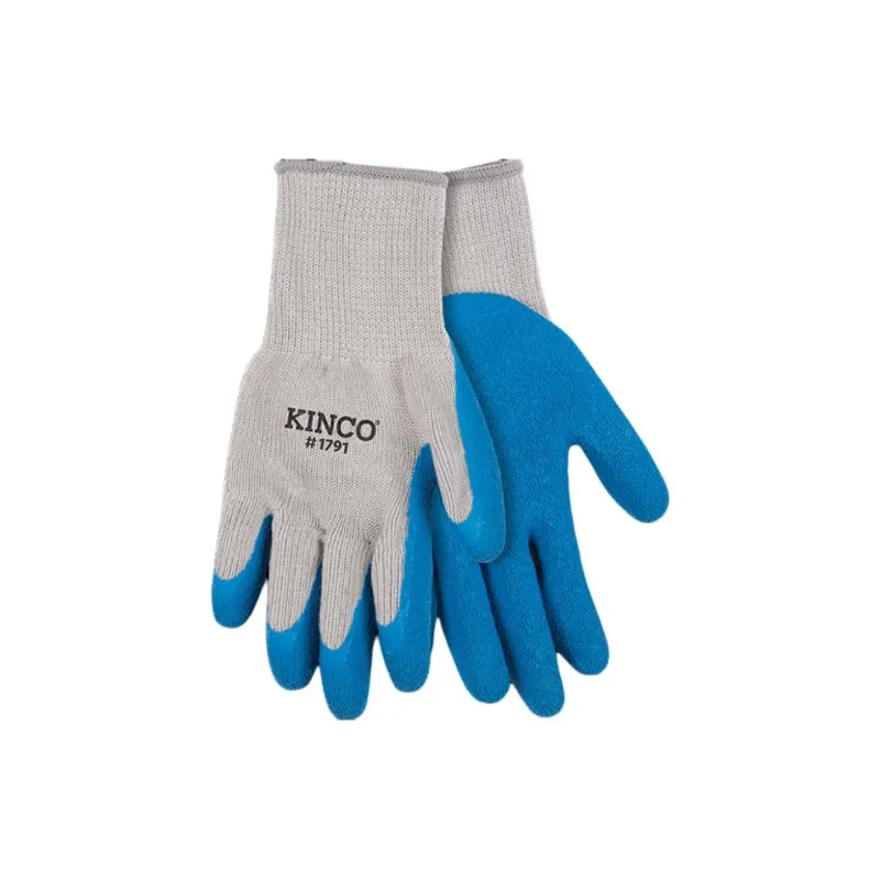 KINCO Polyester Latex Gloves Women's Gray-0