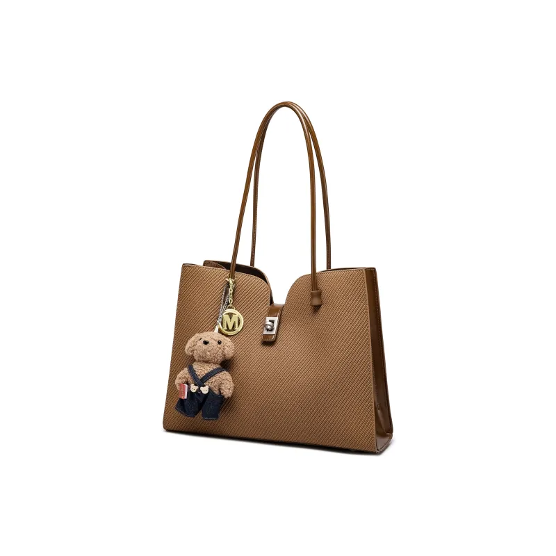 FAIRWHALE PU Shoulder Bag Regular Women's Tan-1