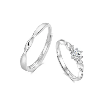 BLANK IN BLANK Sterling Silver Rings Unisex Date Snake Year Ornament Box