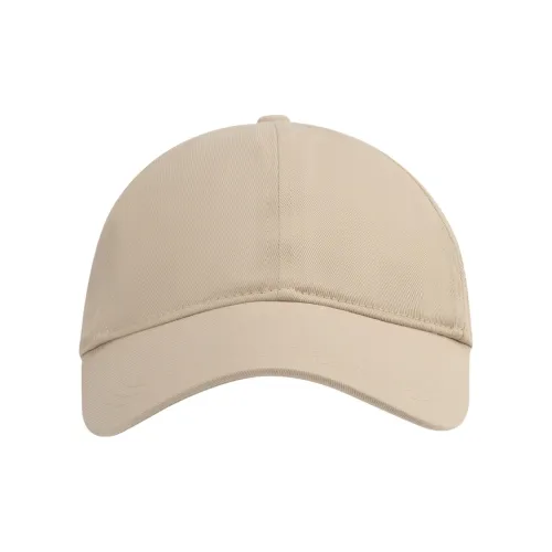CALVIN KLEIN Cotton Baseball Caps Unisex Beige Apricot