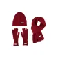Burgundy[Hats & Caps+Gloves+Scarf]3 Pack