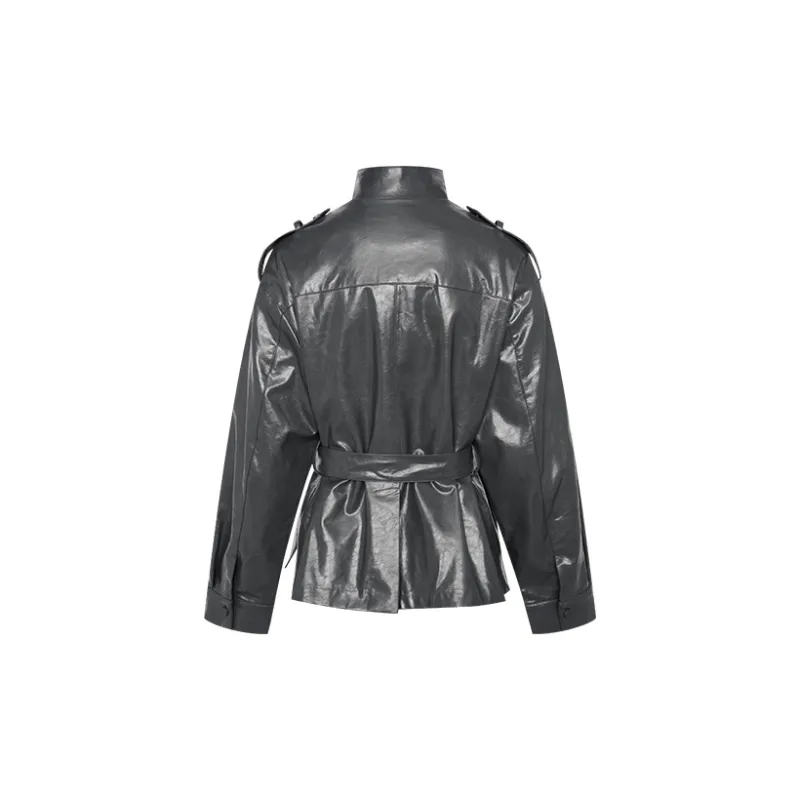 URBAN REVIVO Jackets Women's Cool Gray-1