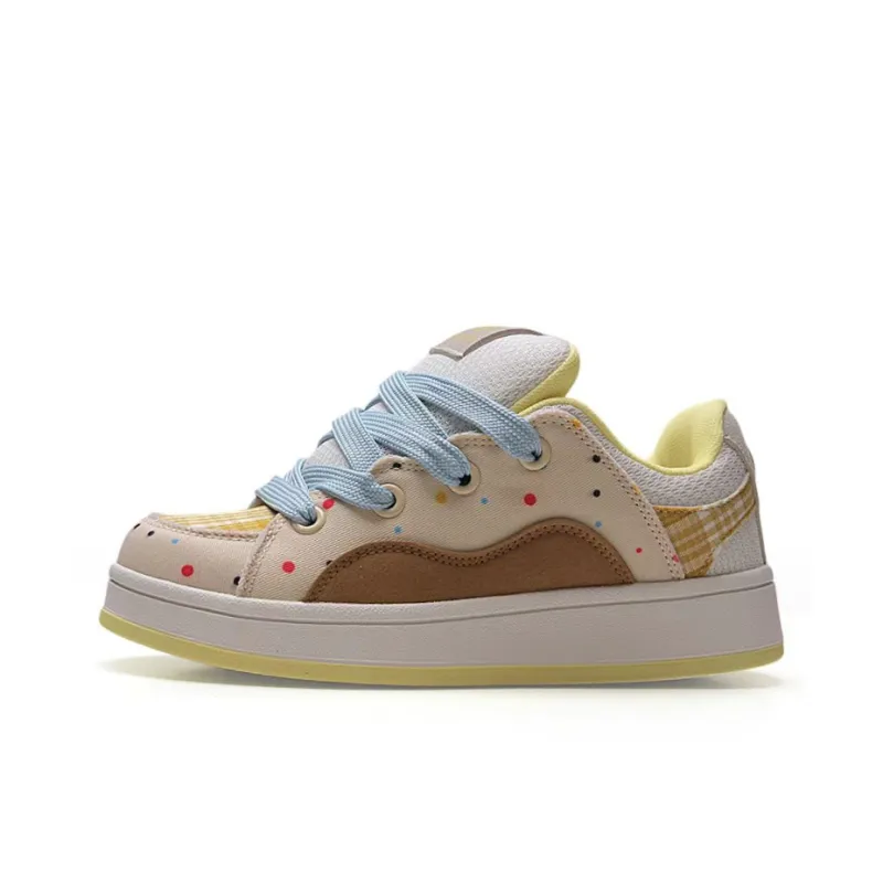 SHUXIAOBEI Anti-Slip Wear-Resistant Low-Top Skateboard Shoes Women's Sweetheart Pink-24