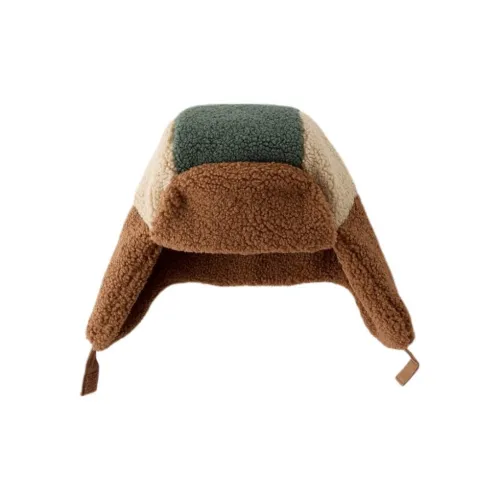 ZARA Polyester Cotton Hats & Caps Unisex Decors/brown