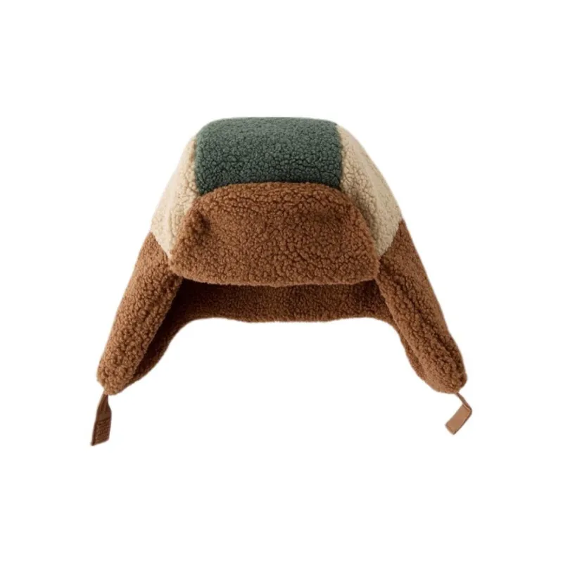 ZARA Polyester Cotton Hats & Caps Unisex Decors/brown-0