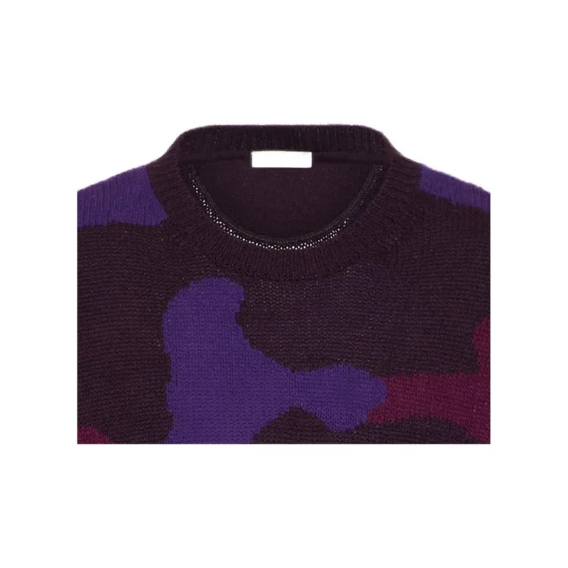 Valentino Camouflage Motif Long-Sleeved Jumper-5