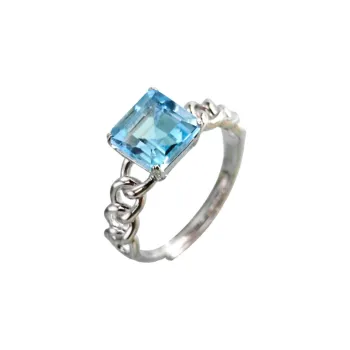 WANBAOYUANZHUBAO Topaz Rings Women's