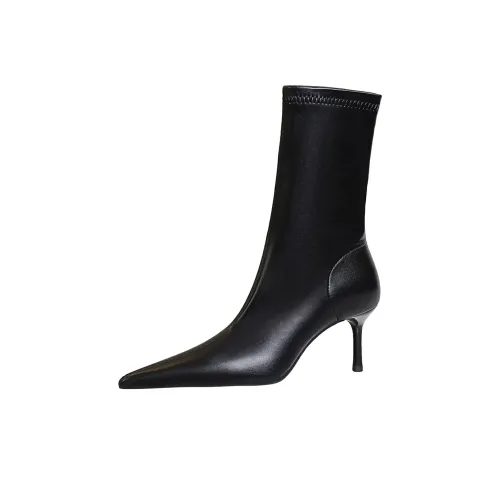 QITUMAUL Ankle Boots Women's Black