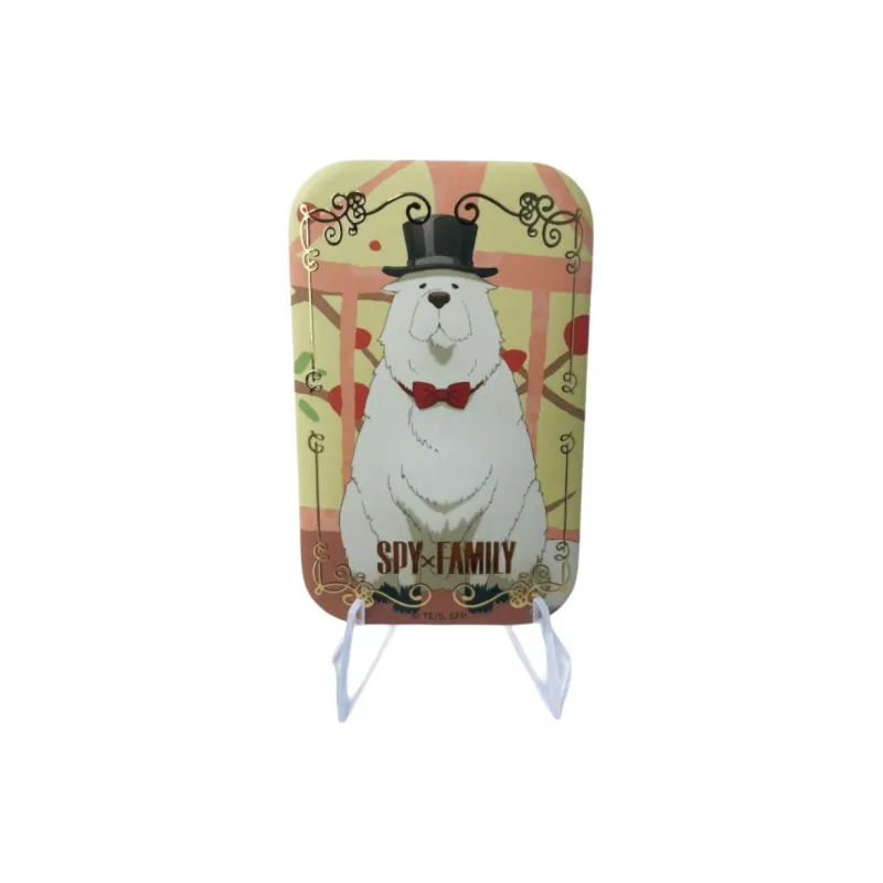 Gu Niang Anya Forger Loid Forger Yor Forger Bond Forger SPY X FAMILY Gold Foil Square Badges-4