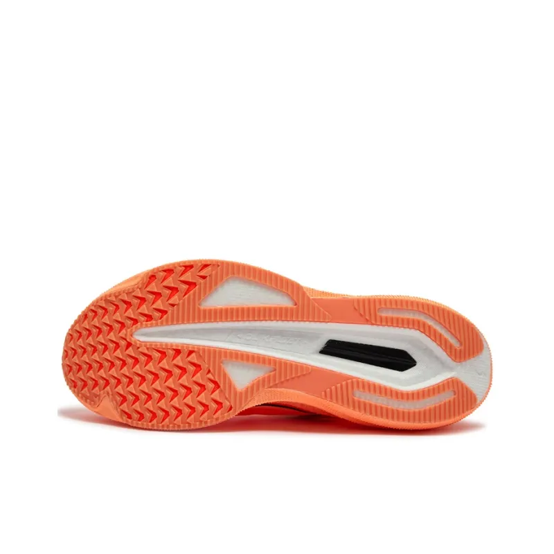 361° Cushioned Wear-Resistant Breathable Slip-Resistant Low-Top Running Shoes Unisex Fluorescent Cream Peach Red-4