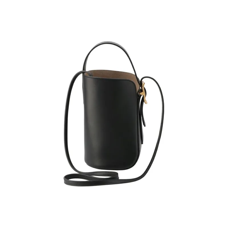 J&M Calfskin Handbag Women's Black-2