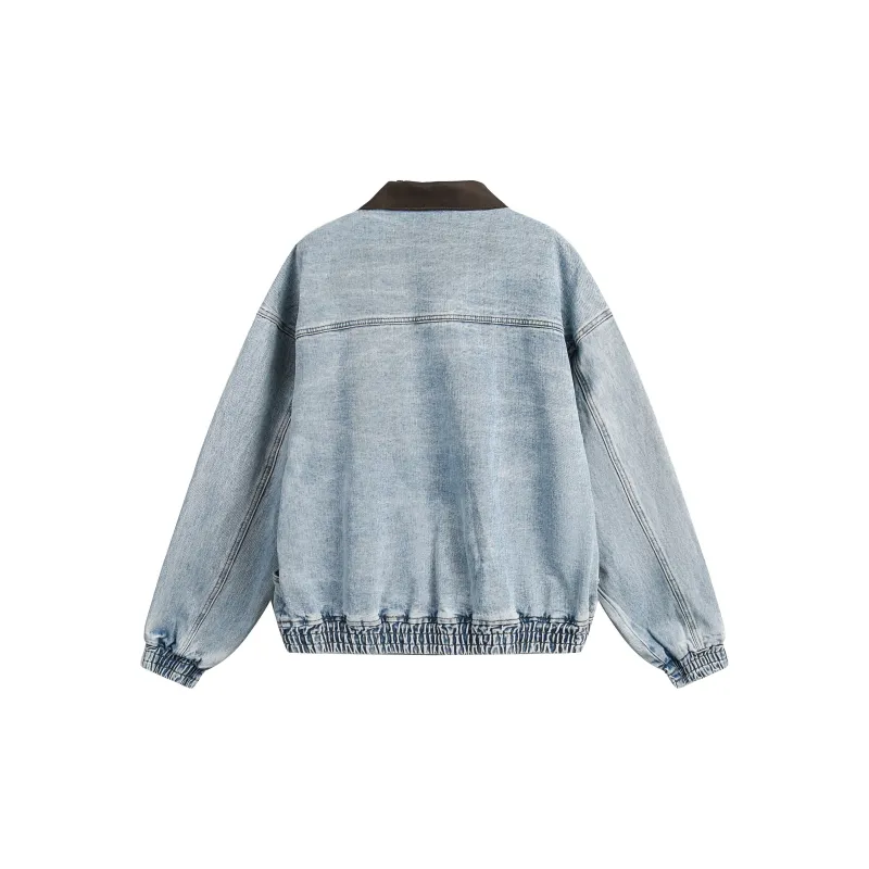 Xmithie Denim Jackets Unisex Washed Blue-1