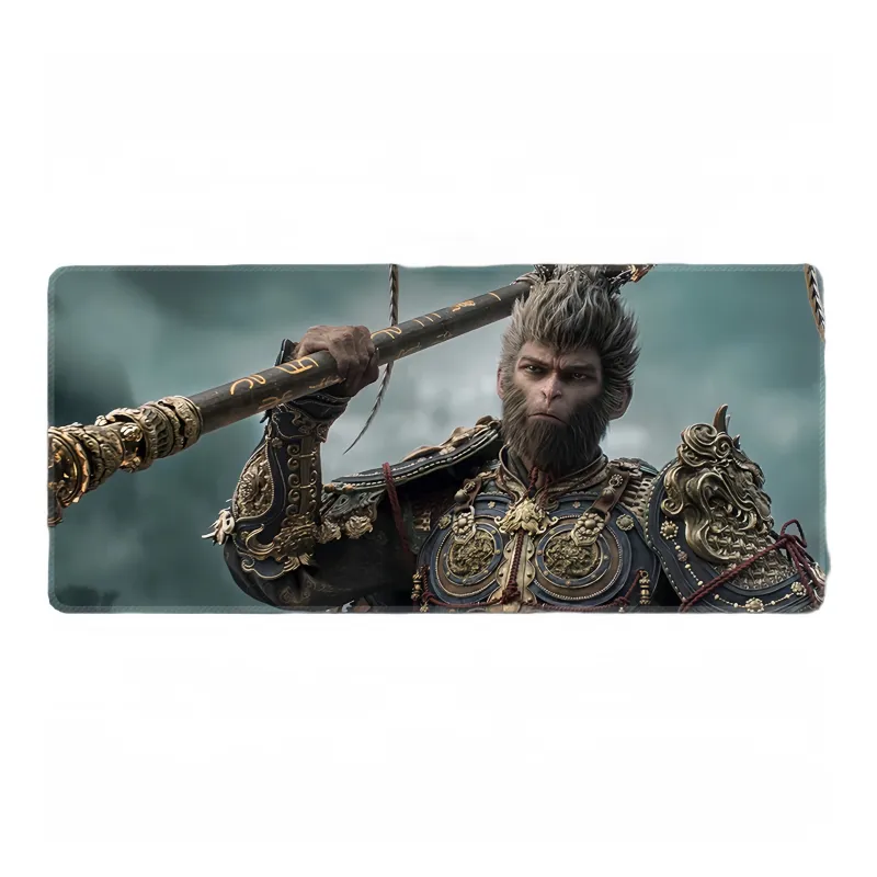 Under Black Myth Guan Yu Extra Large Laptop Stand Dormitory Desktop Esports Gaming Mouse Pads-5