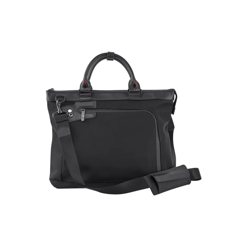 ECHOLAC Fabric Business Briefcase Medium Size Men's Black-2