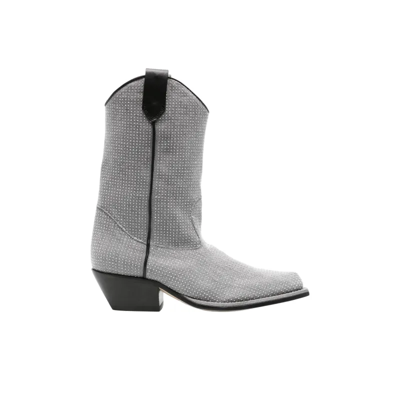 Vic Matie Studded Western Ankle Boots Women's-1
