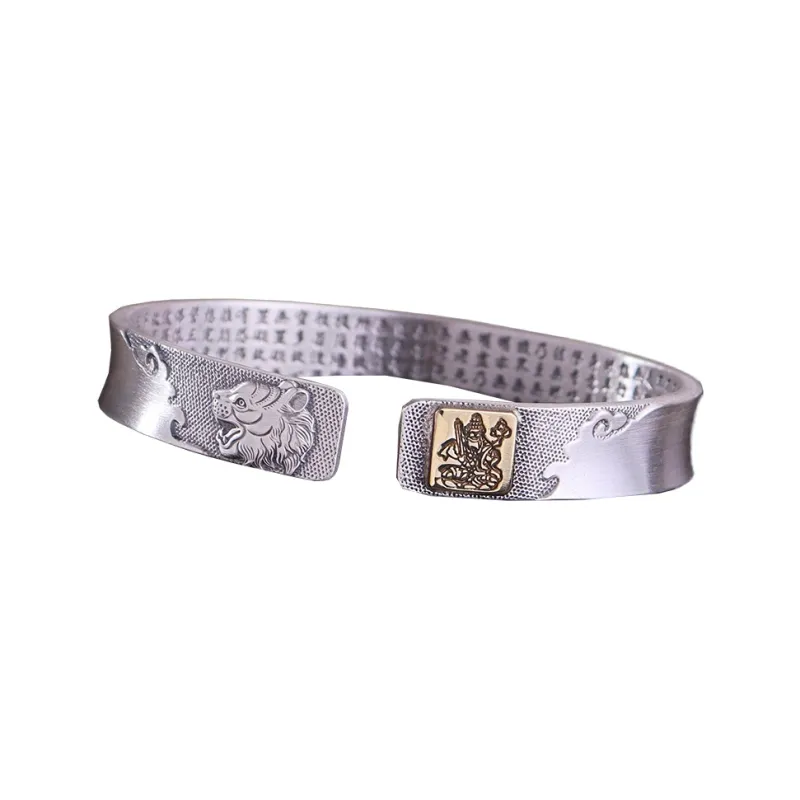 Angel Wishes 999 Fine Silver Bangles Unisex-25